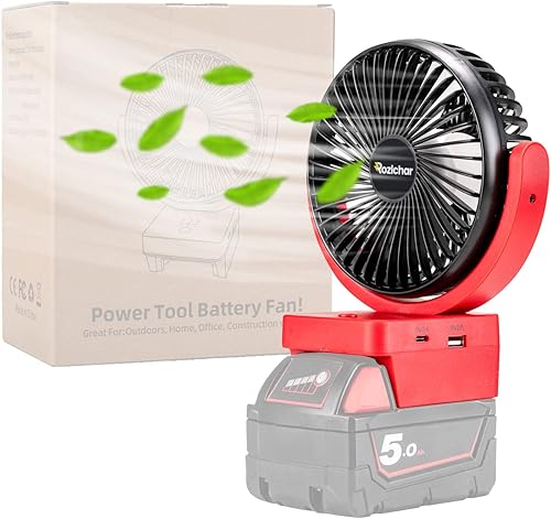 Miniatura 6 de Boquilla plana para soplador de hojas de combustible Milwaukee M18 y ventilador inalámbrico portátil para batería Milwaukee M18 de 18 V (sin