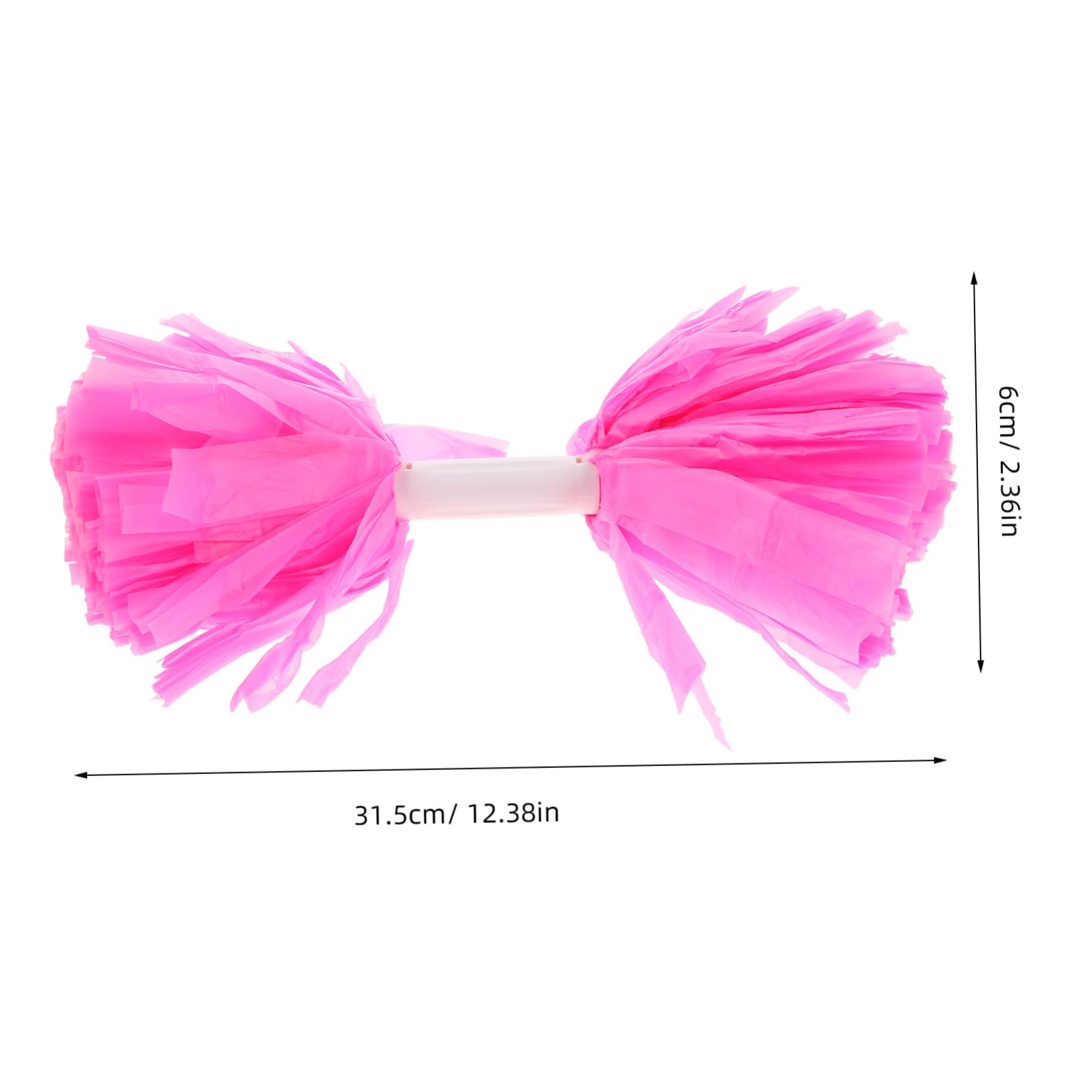 Abaodam 2pcs Hand-cranked Flower Balls for Cheerleaders Pom Poms with Handle Cheerleading Accessories Sports Event Party Favors