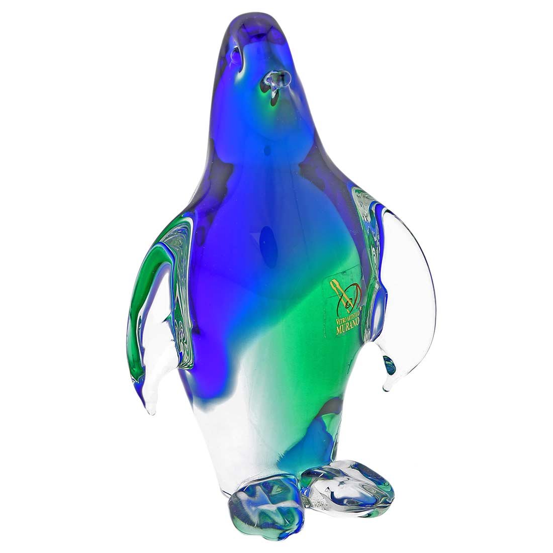 Amazon.co.jp: GlassOfVeniceムラーノガラスペンギン – グリーンブルー