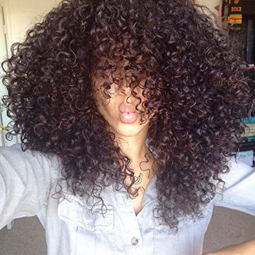WINBOWIG 8A Thick Curly Human Hair Full Lace Wig Brazilian Virgin Human Hair Lace Front Wigs Natural Hairline Unprocessed Black Color 150% Density Lace Wigs with Baby Hair(12INCH,LACE FRONT WIG)