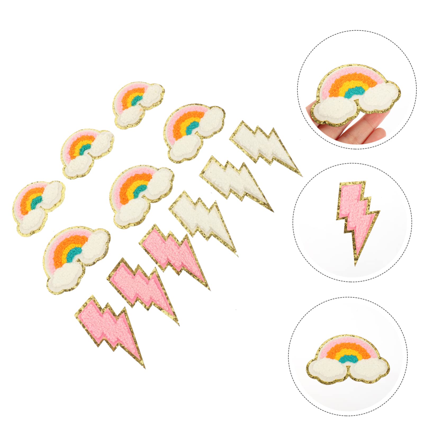 Angoily 4 Set Toppe Decorative Per Abbigliamento Disegni E Per Riparazioni E Decorazioni Shirt Cappotti E Accessori Materiale Sicuro E Facili Da Applicare Cucitura 12 Pezzi*4