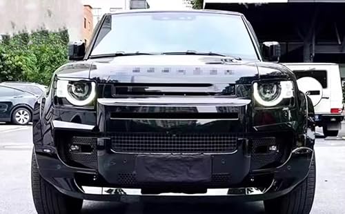 Miniatura 7 de Alerón de parachoques delantero para Land Rover Defender 90 110 130 L663 L851 2020-2023 plástico ABS negro brillante