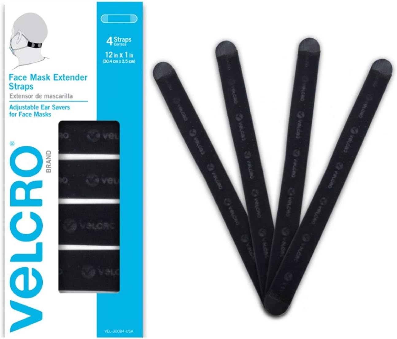 Velcro(r) Brand Fasteners Velcro MASK EXTNDR Black, c1