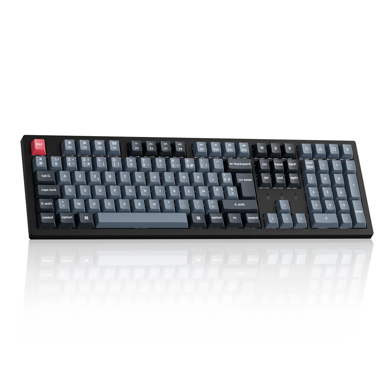 Keychron K10 Pro 100% Mise en Page Clavier Mécanique sans Fil Personnalisé, Taille réelle Hot-Swap QMK/Via Programmable, Cadres en K Pro Marron Switch pour Mac/Windows/Linux