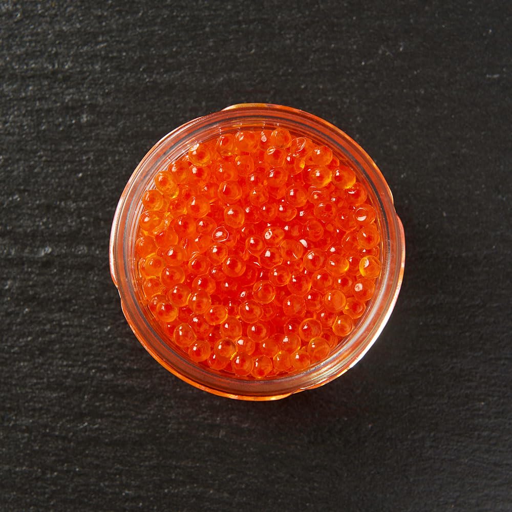 Imperial Caviar® Forellen Kaviar 100 g - Premium Delikatesse aus deutschem Fang - Feinster Rogen für Gourmet, Sushi & Feiern