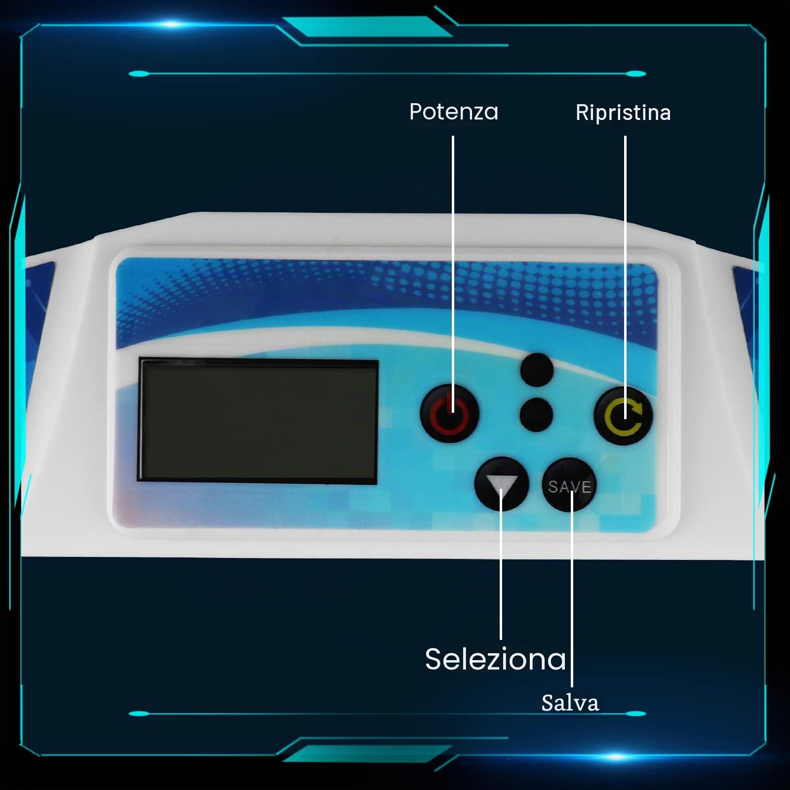 Timer professionale, timer Speed Cup con tappetino, orologio digitale da competizione, per giochi divertenti da competizione (blu (con tappetino))