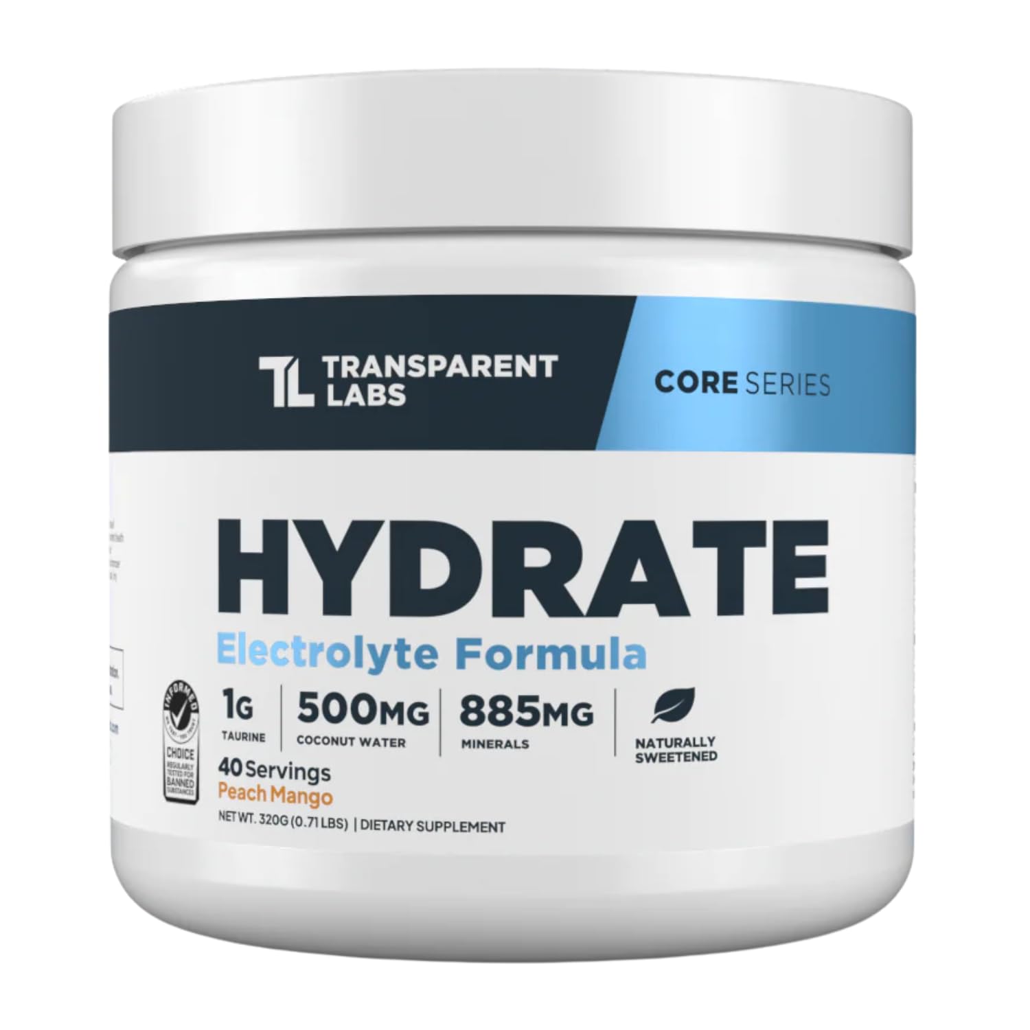 Hydrate - Peach Mango - 40 Servings