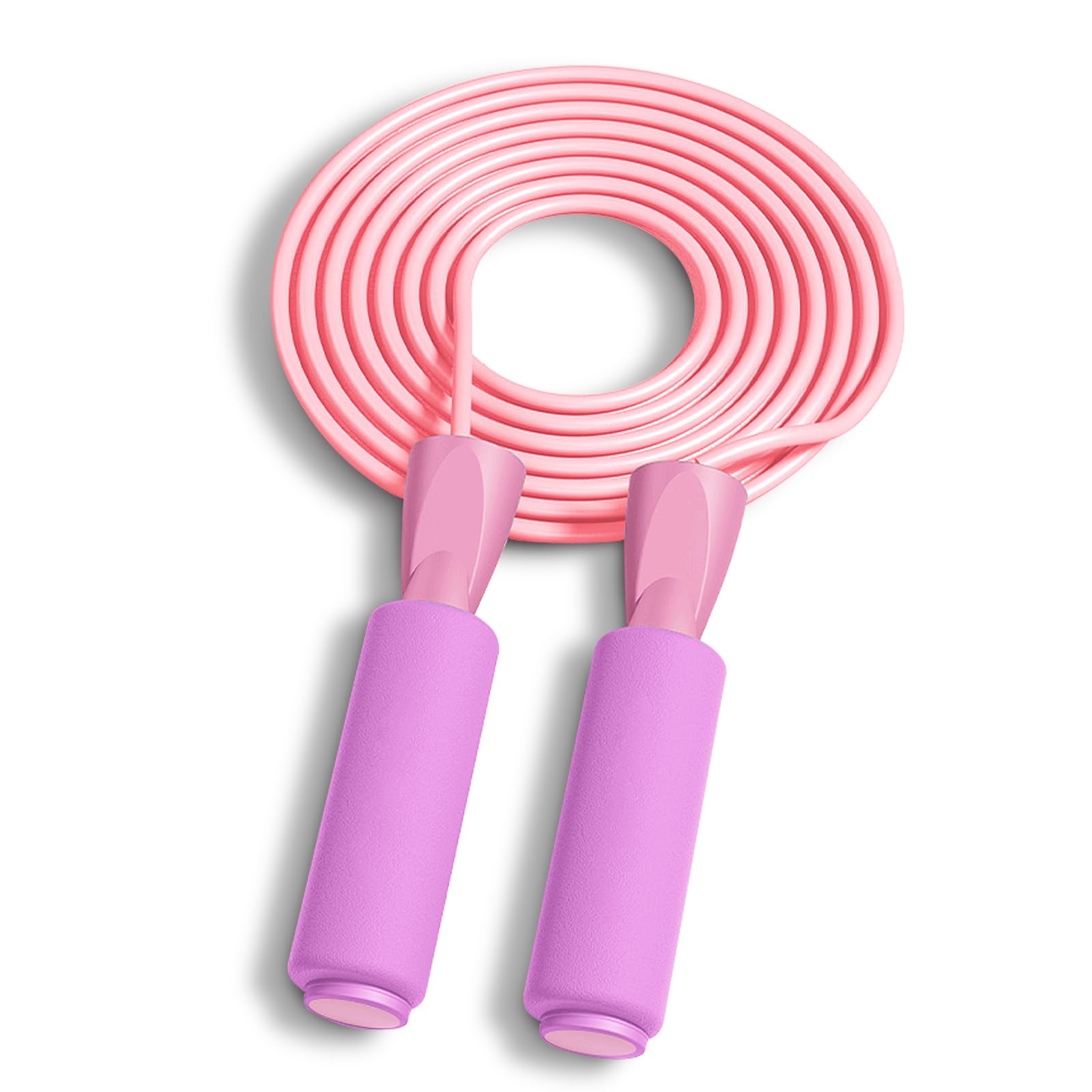 Jump Rope, Adjustable Jumping Ropes Cable with Ball Bearings, Skipping Rope Tangle-Free Rapid Speed for Men Women Kids, Steel Jump Ropes Workout with Foam Handles for Home Exercise, Fitness