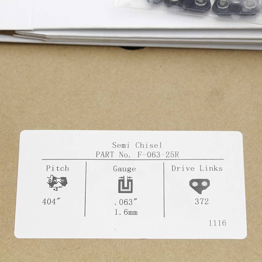 Amazon.com: Holzfforma® 25FT Roll Saw Chain .404'' Pitch .063