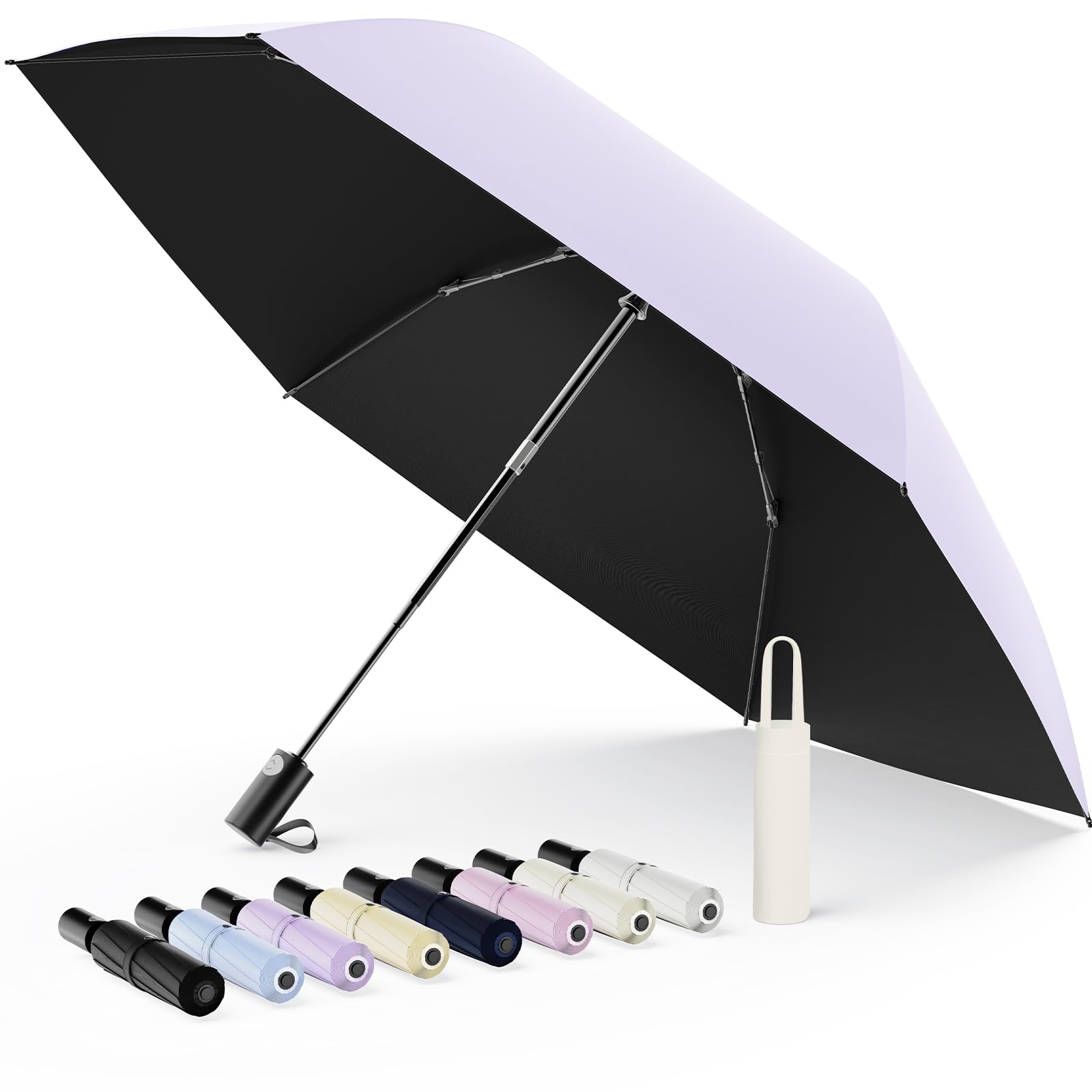 Alwgreen Folding Parasol UV Cut 100% Block Safe Auto Open JIS Certified 8oz