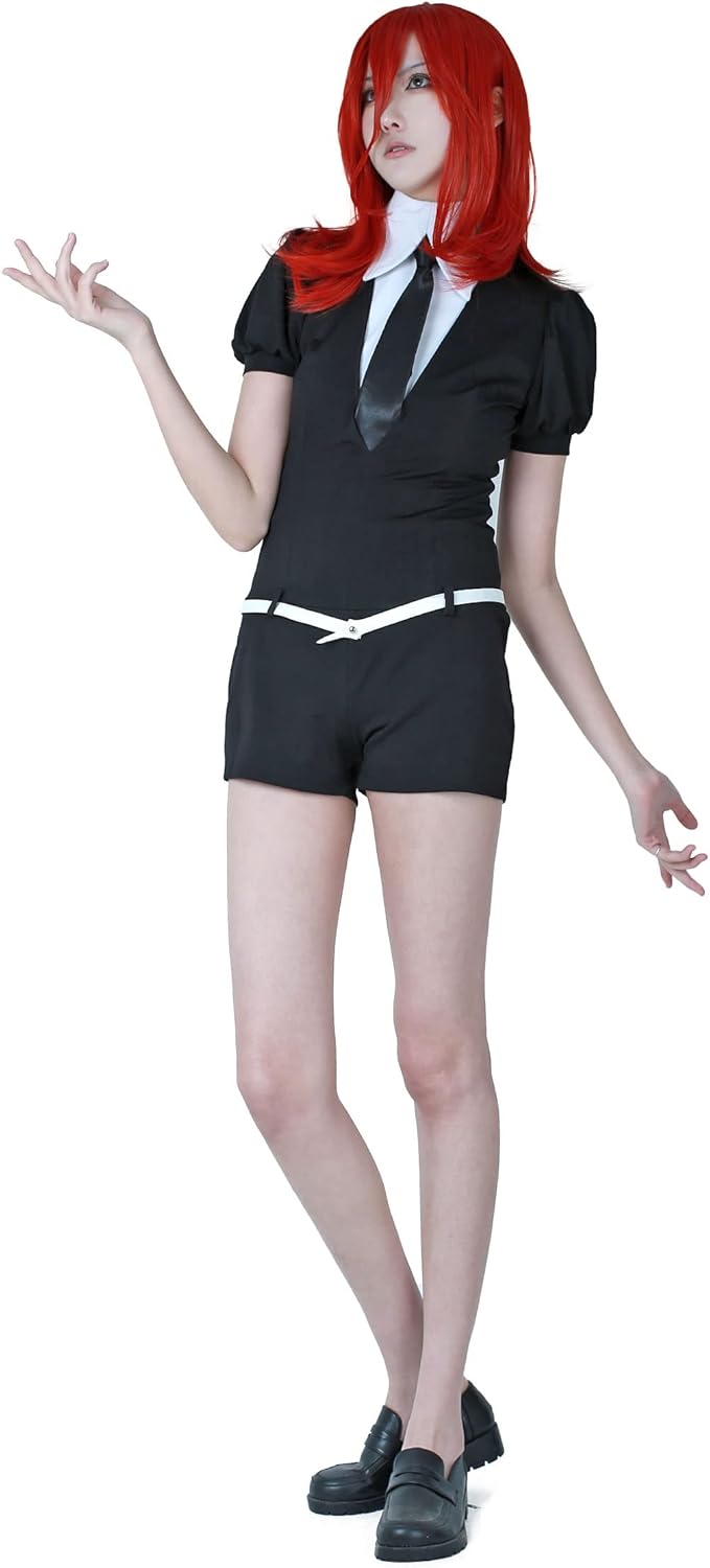 Cosplay.fm Women’s Anime Cosplay Costume 1 Piece Bodysuit with Tie and Belt
