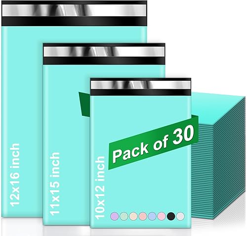 Miniatura 10 de 30 sobres de polietileno coloridos, bolsas de envío impermeables, sobres de envío de moda, bolsas de embalaje de plástico, polietileno