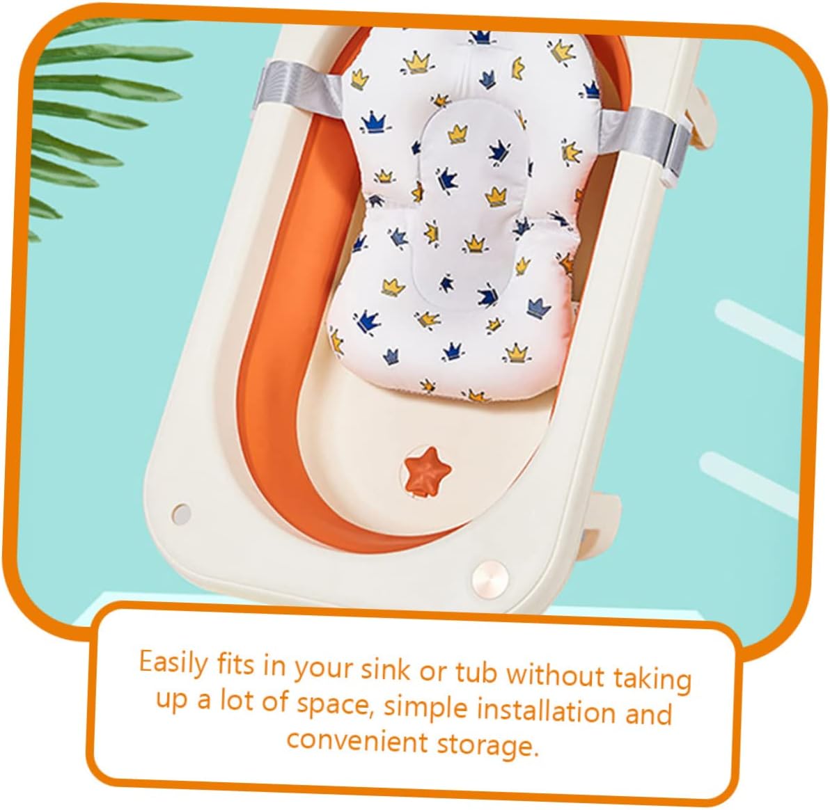 Vaguelly Summer Bath Seat Bathing Tub Seat Support Mat Anti-Slip Bath Pad for Toddlers Sturdy and Comfortable Bathing White for Home and Travel