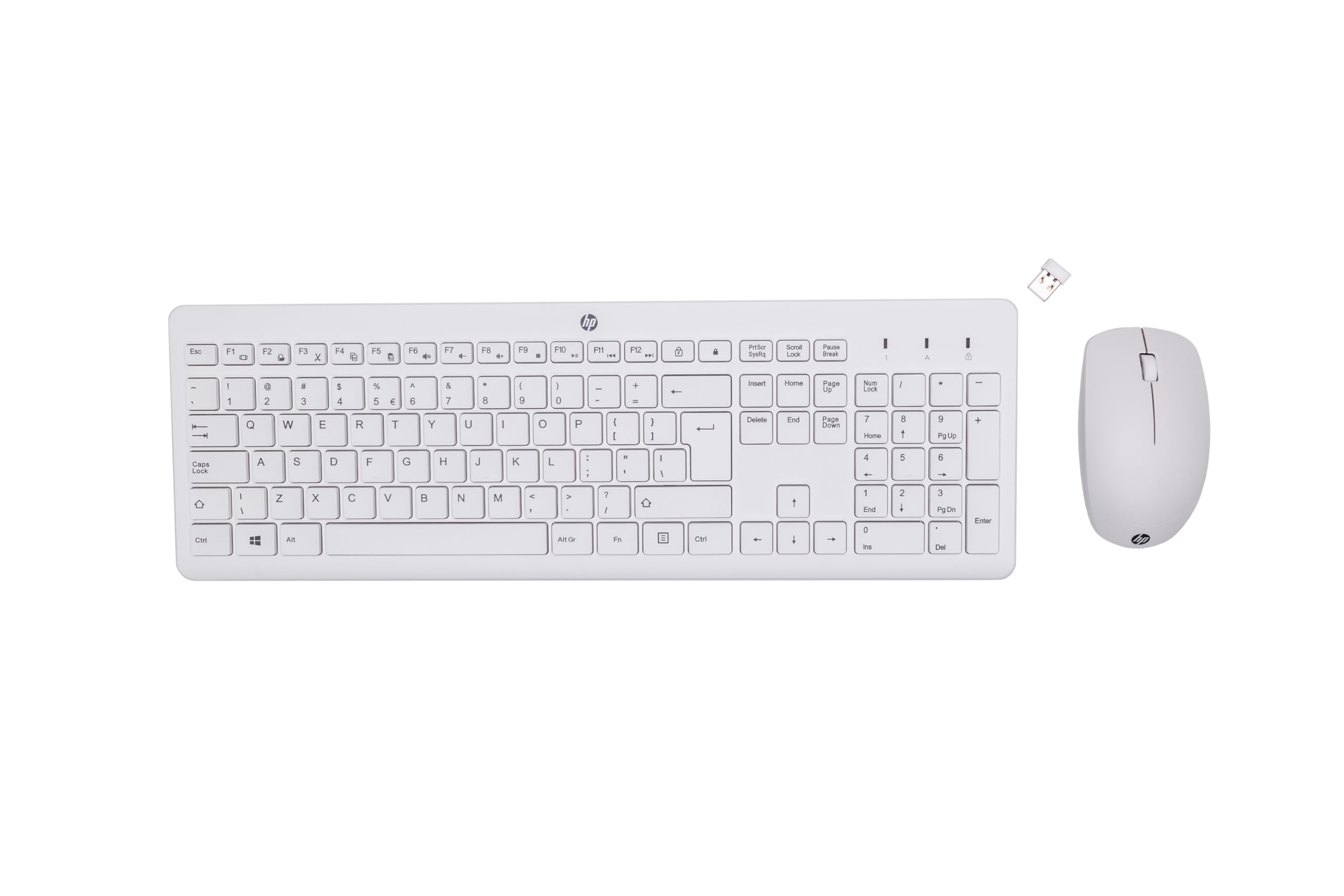 HP Wireless Keyboard and Mouse 230 White
