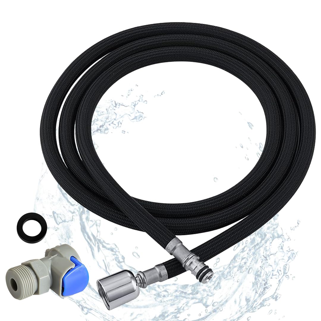 Liberflow Black Kitchen Faucet Hose Replacement M15*1MM X G1/2, 59