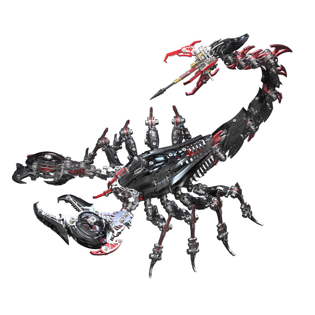 3D Metal Mechanical War Scorpion Kit - Bionic Full-Metal Animal Model Kits, Highly Articulated for Dynamic Poses | 1073-Piece to Build for Adults & Teens Home Office Decor & Collector's