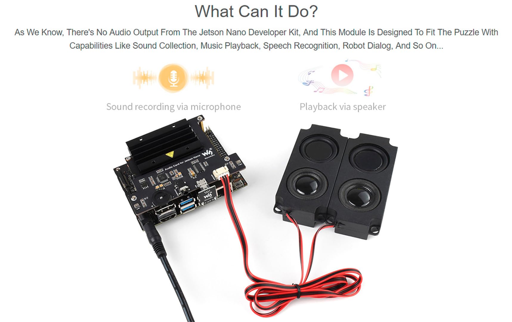 Amazon.com: USB Audio Codec for Jetson Nano, USB Sound Card