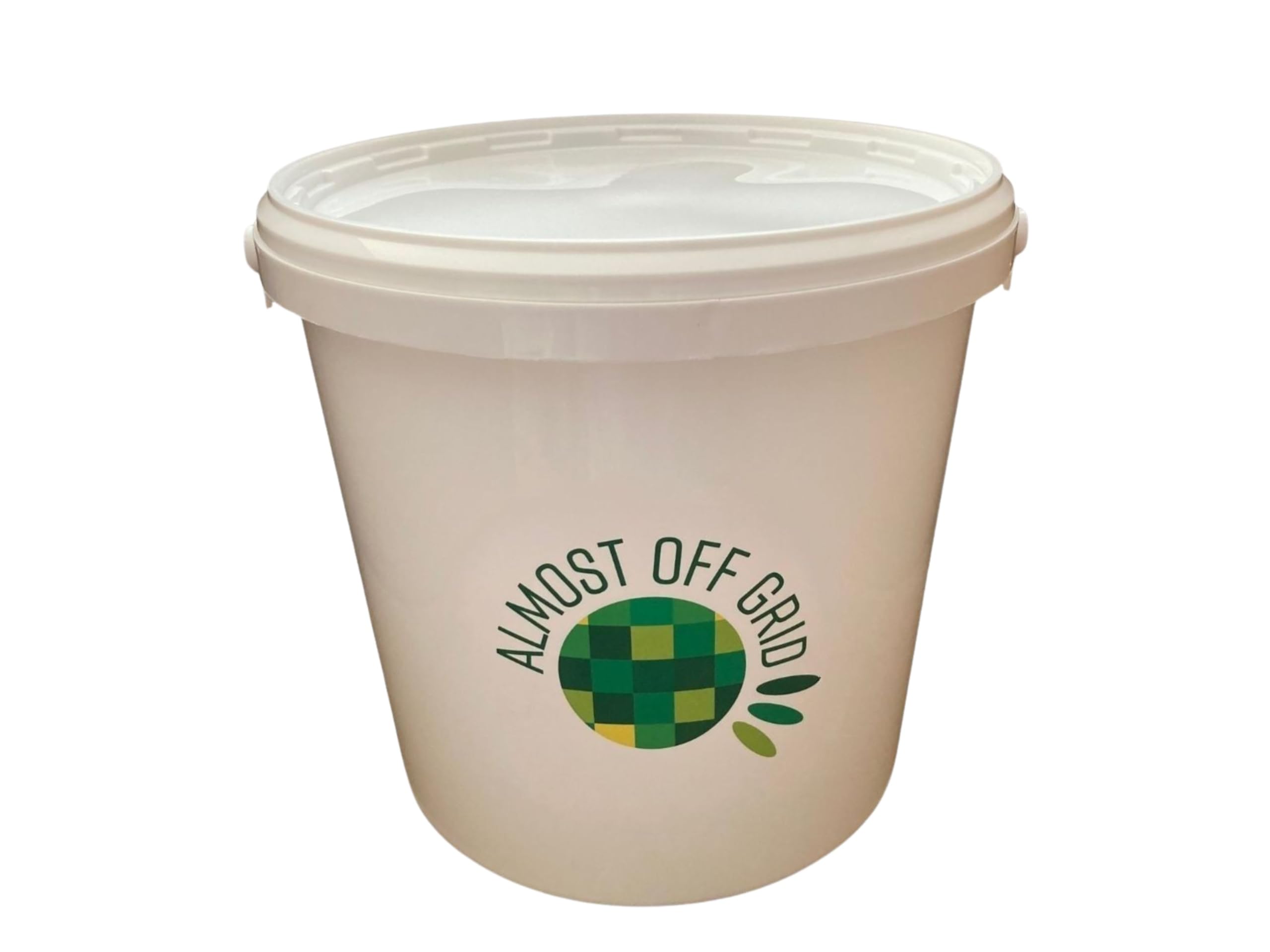Almost Off Grid 5 Litre Fermentation Bucket With Solid Lid For Homebrewing Cider, Wine, Mead, Food Grade