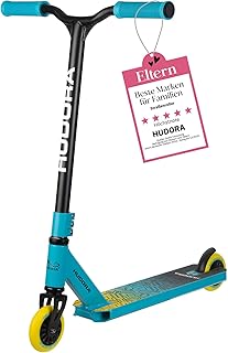 HUDORA Stunt Scooter Kids - 360° Steering - Scooter - ABEC 9 Ball Bearings - Robust Fun Scooter, Kick Scooter, Stunt Scooter, Trick Scooter, City Scooter