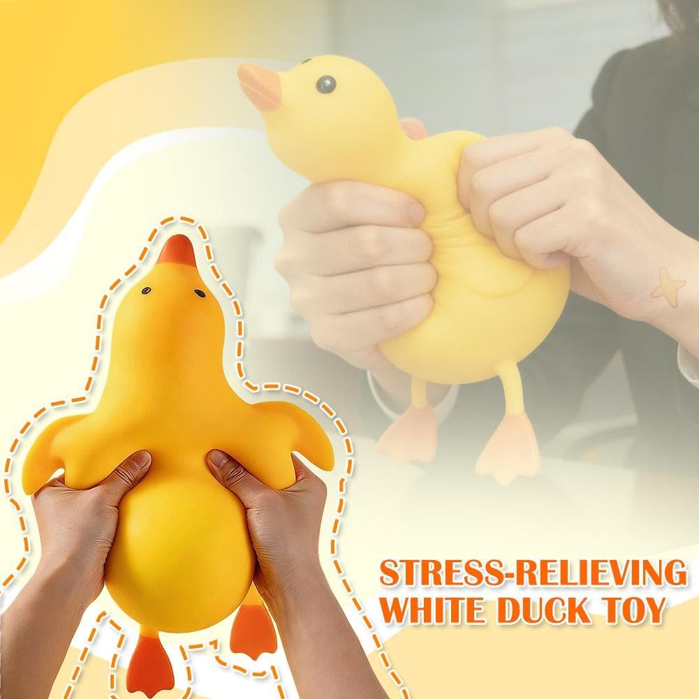 10in Giant Squishies Duck Sensory Toys, Easter Basket Stuffers Mystery Large Duck Squishies Stress Relief Fidget Easter Gifts for Adults Anxiety Relief Squishies Toy,Anxiety ADHD Sensory Toys Gift Set