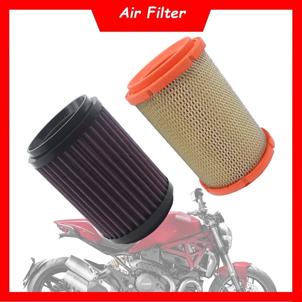 filtr wlotu powietrza motocykl Filtr powietrza silnika pasuje do Ducati Scrambler 400 pasuje do Monster 659 696 795 796 797 821 1100 1200 Hypermotard 939 950 SP(High Flow)