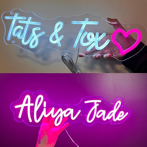 Miniatura 4 de Letreros LED de neón personalizados para boda dormitorio cumpleaños fiesta de Navidad decoración del hogar personalizables regulables