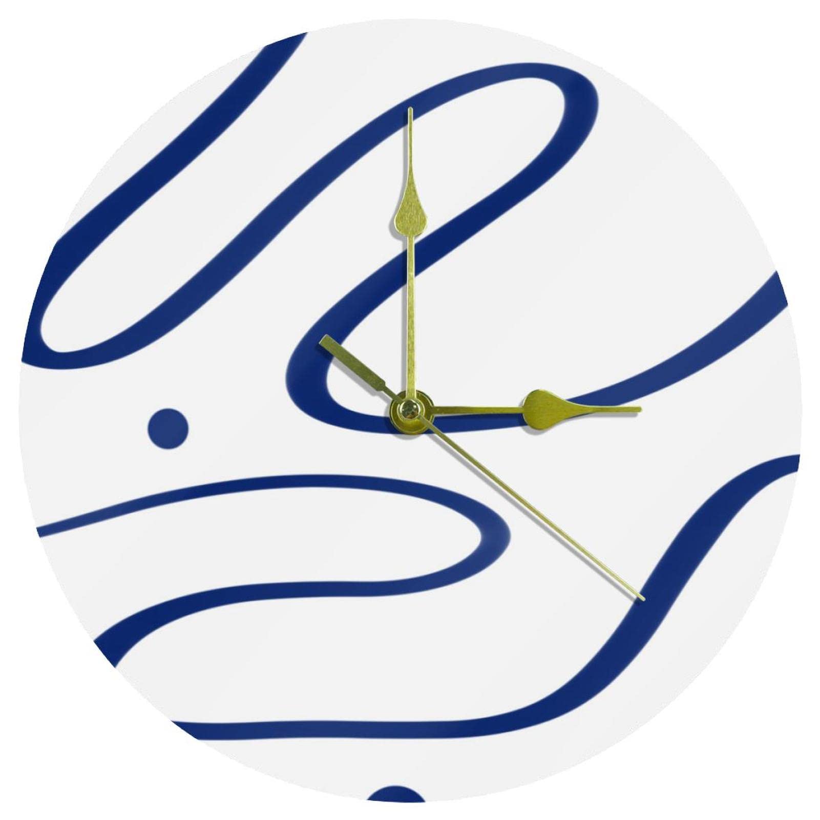 Horloge murale bureau et école ronde en acrylique au design moderne de 24 cm