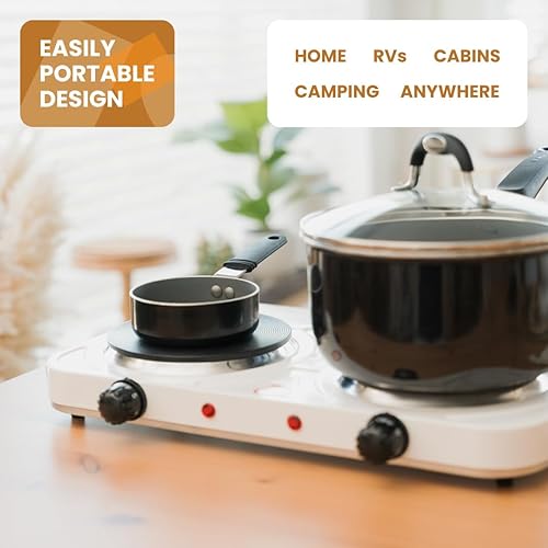 Miniatura 7 de Estufa eléctrica doble quemador