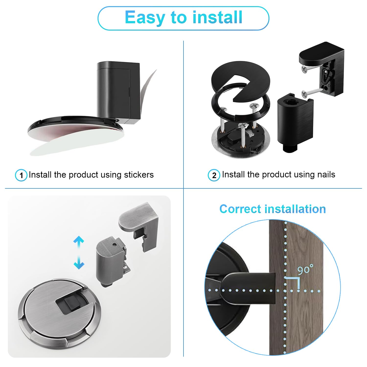 Rockwood 085804 441.26D Floor Mounted Low Dome Stop, Satin Chrome Finish
