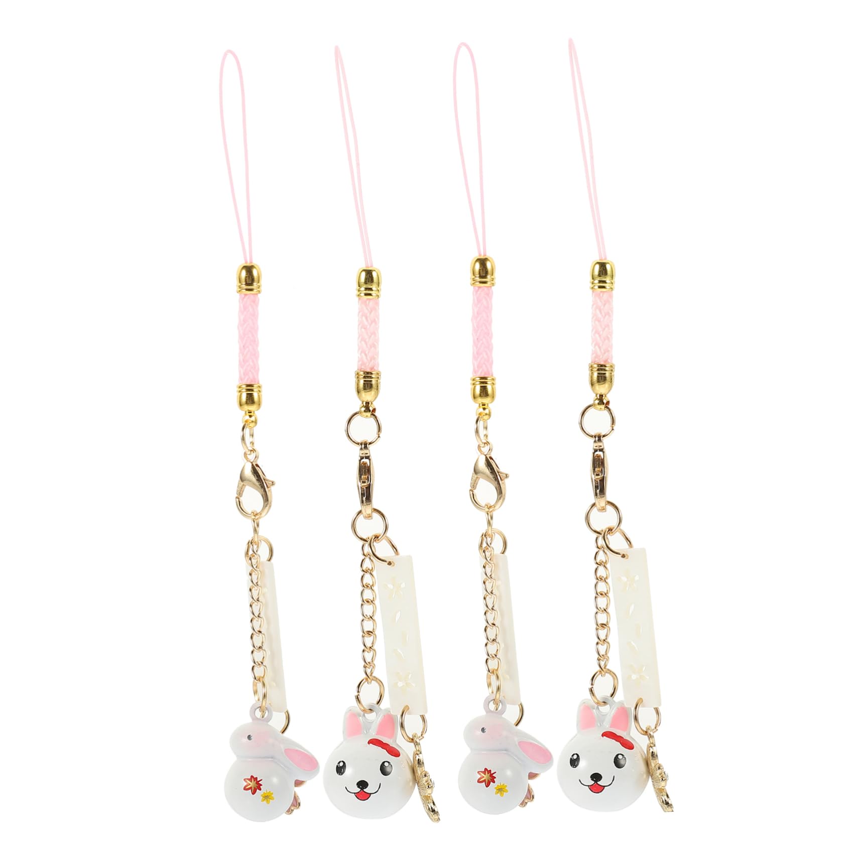 Gadpiparty 20pièces Pendentif Lapin avec Cloche Et Décoration De Lanière pour Téléphone Accessoire Kawaii pour Et Clé