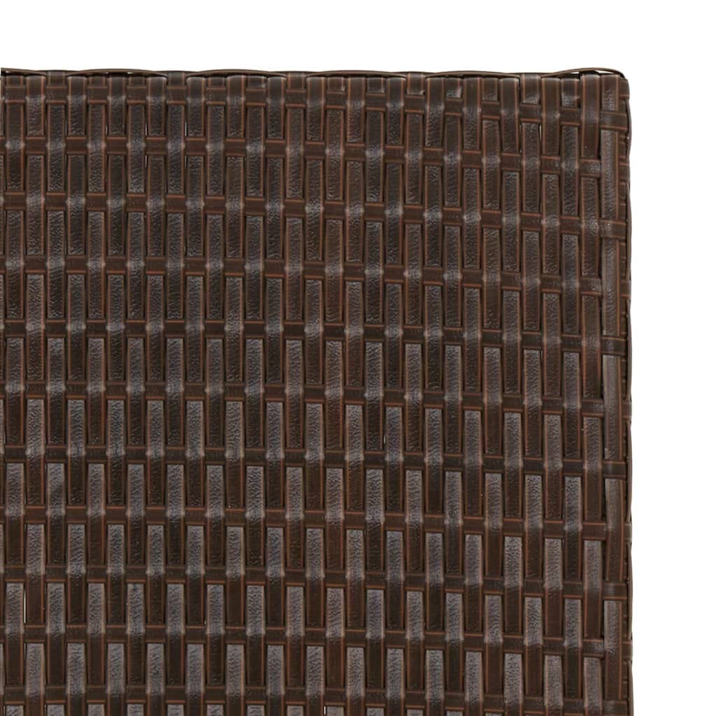 vidaXL Mesa Plegable ratán sintético marrón 45x35x32 cm, Muebles de jardín, Muebles de Exterior, Mesa de Camping, Mesa, Mesa de Picnic, Mesa de jardín