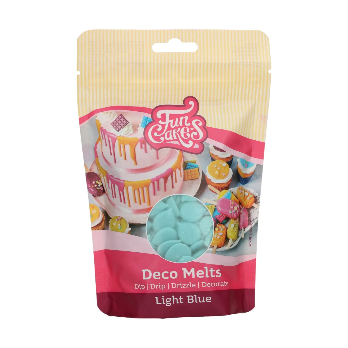 FunCakes Deco Melts Light Blue, AZO Free, 250 g