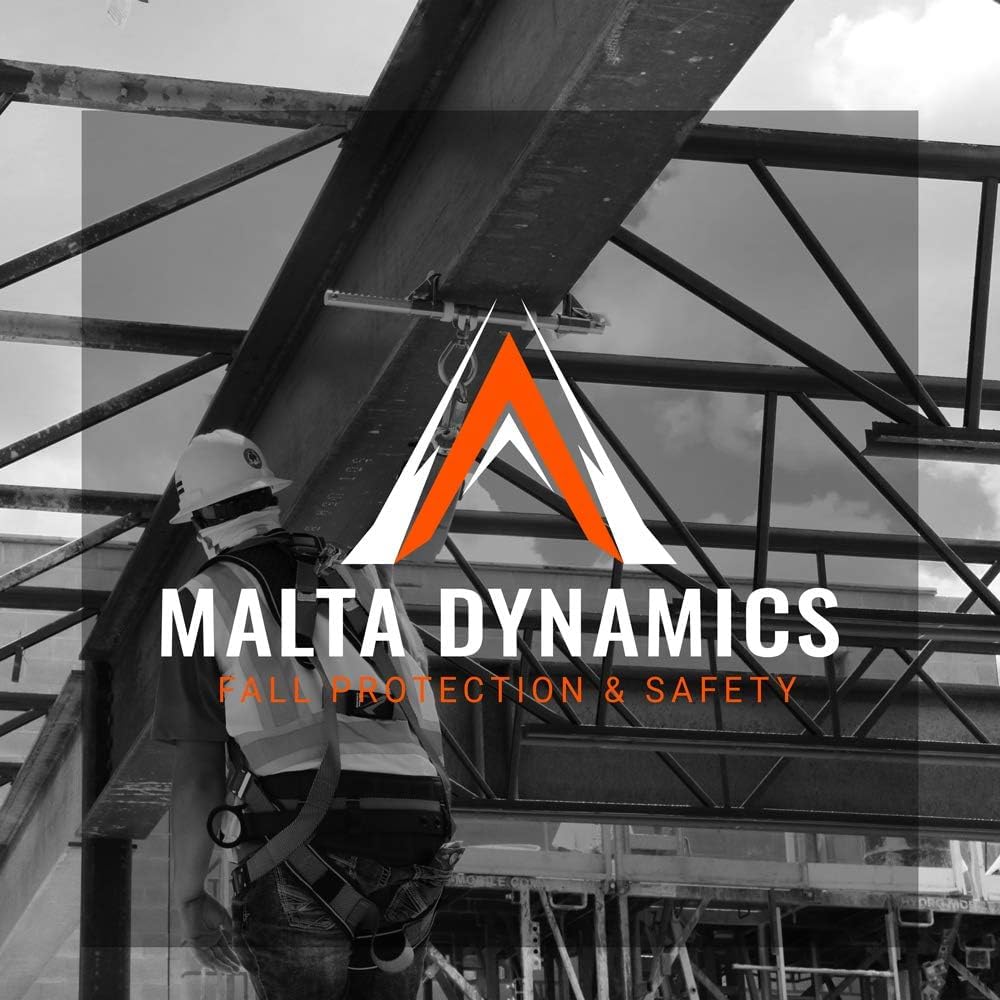 Malta Dynamics 18” Roof Anchor – Galvanized Steel Tie-Off Point | For Wood, Steel, or Concrete | OSHA 1926/1910 | ANSI Z359.18 | IWCA I-14.1 | Ideal for Fall Protection & Window Washing