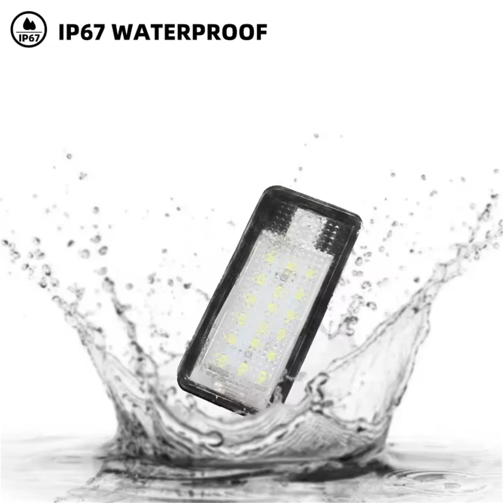 Luz de matrícula para A3 S3, A4 B6 B7, A6 C6 4F, Q7 RS4, 6000K, blanca, 2 unidades.