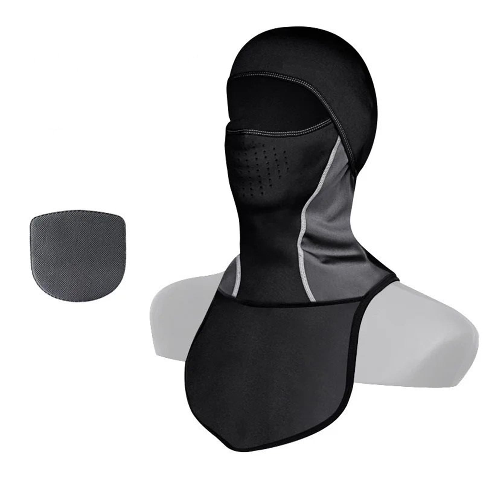 Sturmhaube Winter-Thermo-Fleece-Skimaske, Vollgesichtsabdeckung, Snowboard-Kapuze, Schals, Outdoor-Sport, Winddicht, Radfahren, Kopfbedeckung Sturmhauben