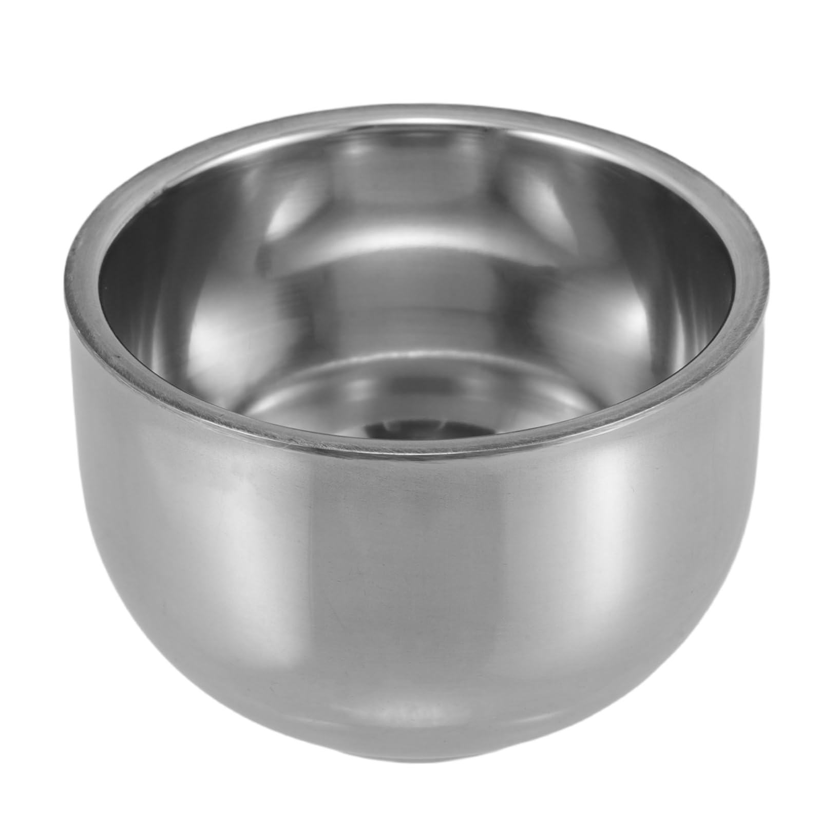 PLAFOPE Shave Soap Foaming Cup Metal Shaving Soap Bowl Modern Design Easy Cleaning Multiuse Storage