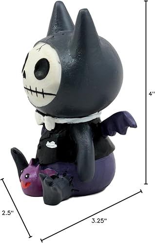 Miniatura 6 de Ebros Gift Huesos peludos más grandes de Drácula Vampiro Flappy Esqueletos Coleccionables Esqueletos Monstruo Noche de Halloween Nocturnal Criaturas