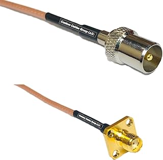 1 feet RG316 DVB TV Pal Male to SMA Female Flange RF Pigtail Coaxial Cable