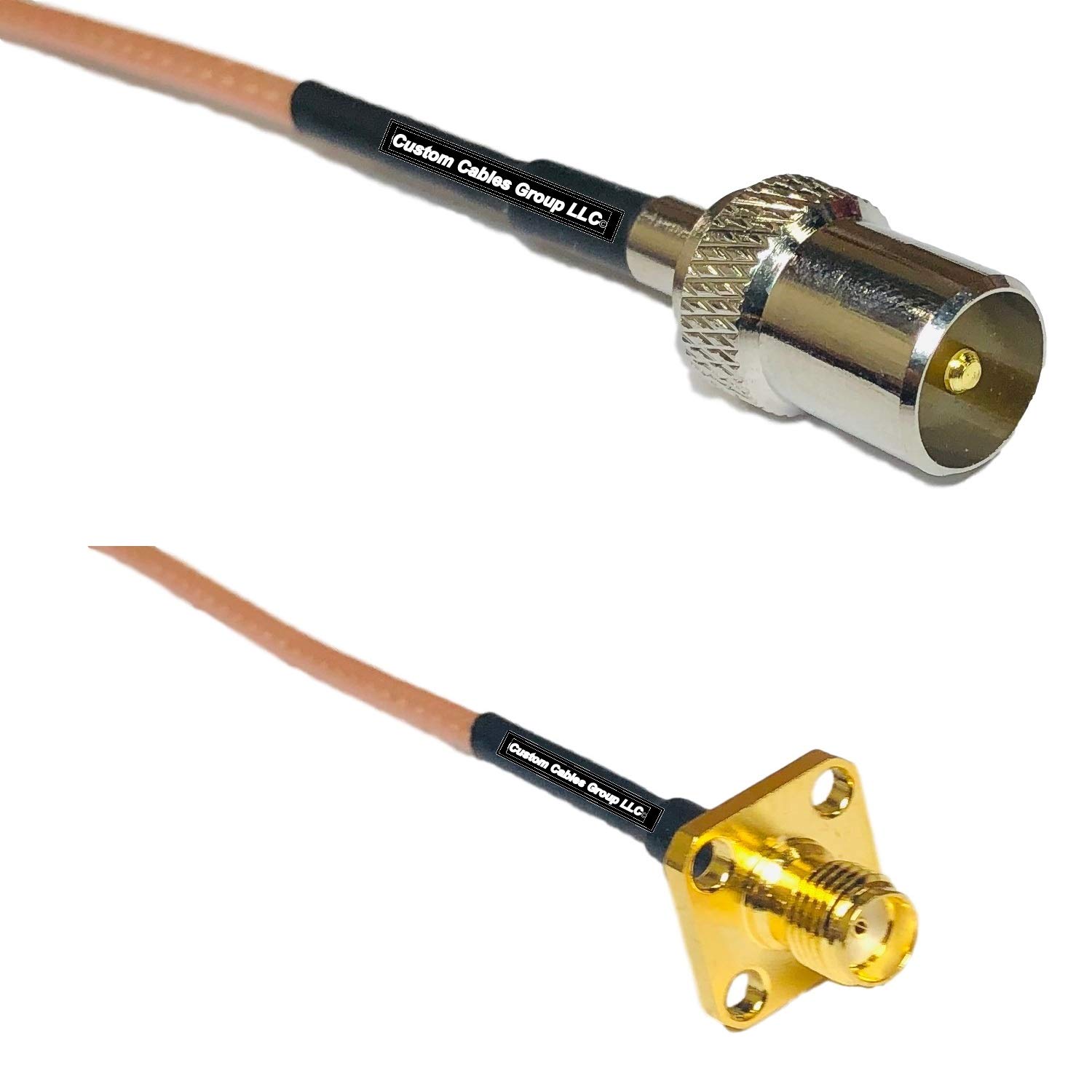 6 feet RG316 DVB TV Pal Male to SMA Female Flange RF Pigtail Coaxial Cable