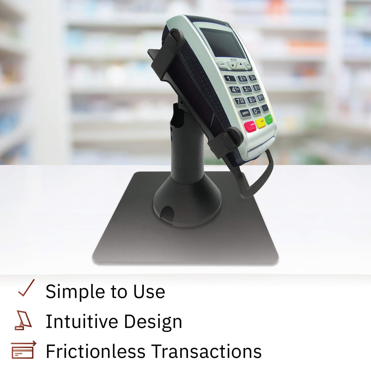 Discount Credit Card Supply DCCStands Freestanding Swivel And Tilt Ingenico ICT220/250 Terminal Stand - View #10
