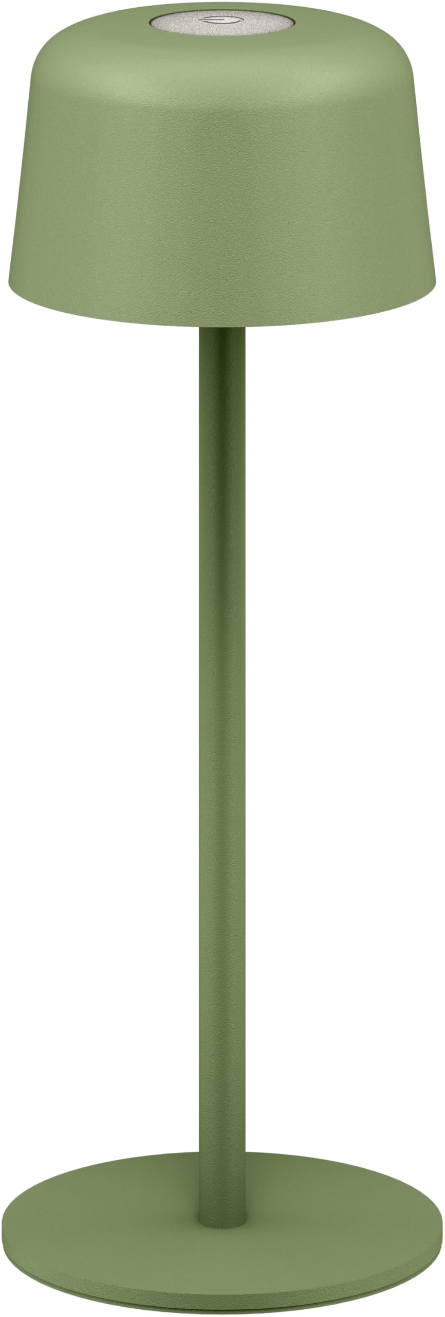 goobay Wireless LED Table Lamp 25 cm, 3 Brightness Levels, Touch Control, 150 lm, 3000 K, Warm White, Battery Life up to 12 Hours, IP44, Metal housing, incl. USB-C Charging Cable – Green, 77677