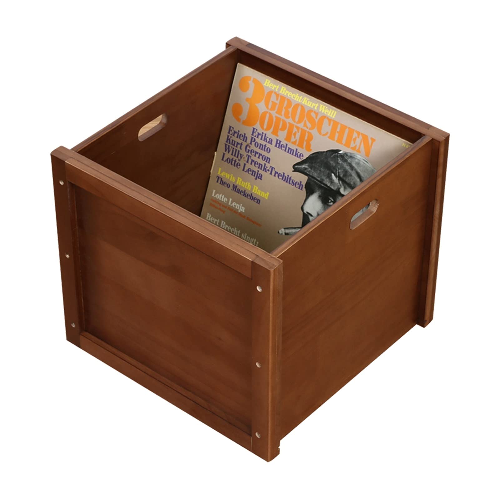 Support de Rangement pour Disques Vinyles Craques de stockage de l'album, caisse d'enregistrement en vinyle, caisse de porte-enregistrement visible multifonctionnelle, idéal for stocker le dossier de