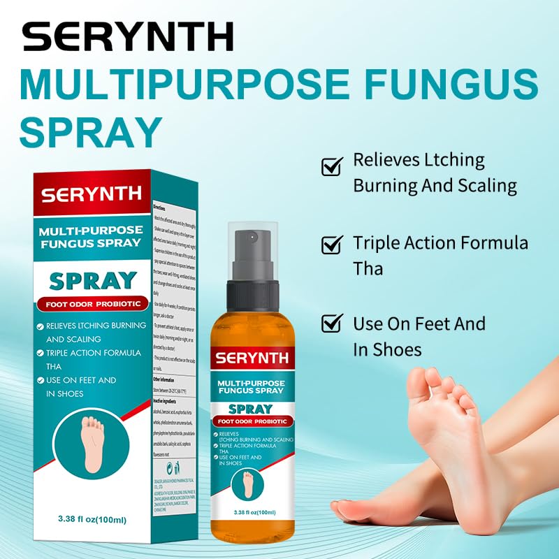 Foot And Shoe Spray Antifungal,Foot Fungus Spray,Athlete Foot Spray,Itchy Feet Treatment,Foot Treat Of Molting, Blisters, Itching And Odor(100ML) - Image 6