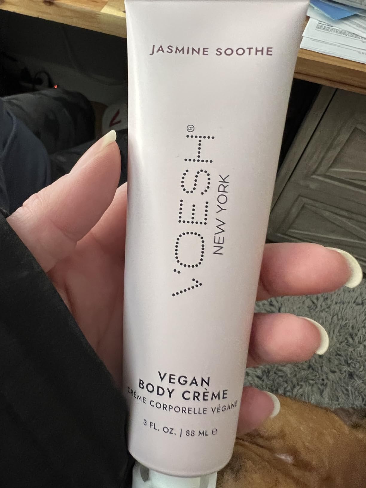VOESH Vegan Body Creme Moisturizer - K-Beauty Korean Skincare - Jasmine Soothe (3oz)
