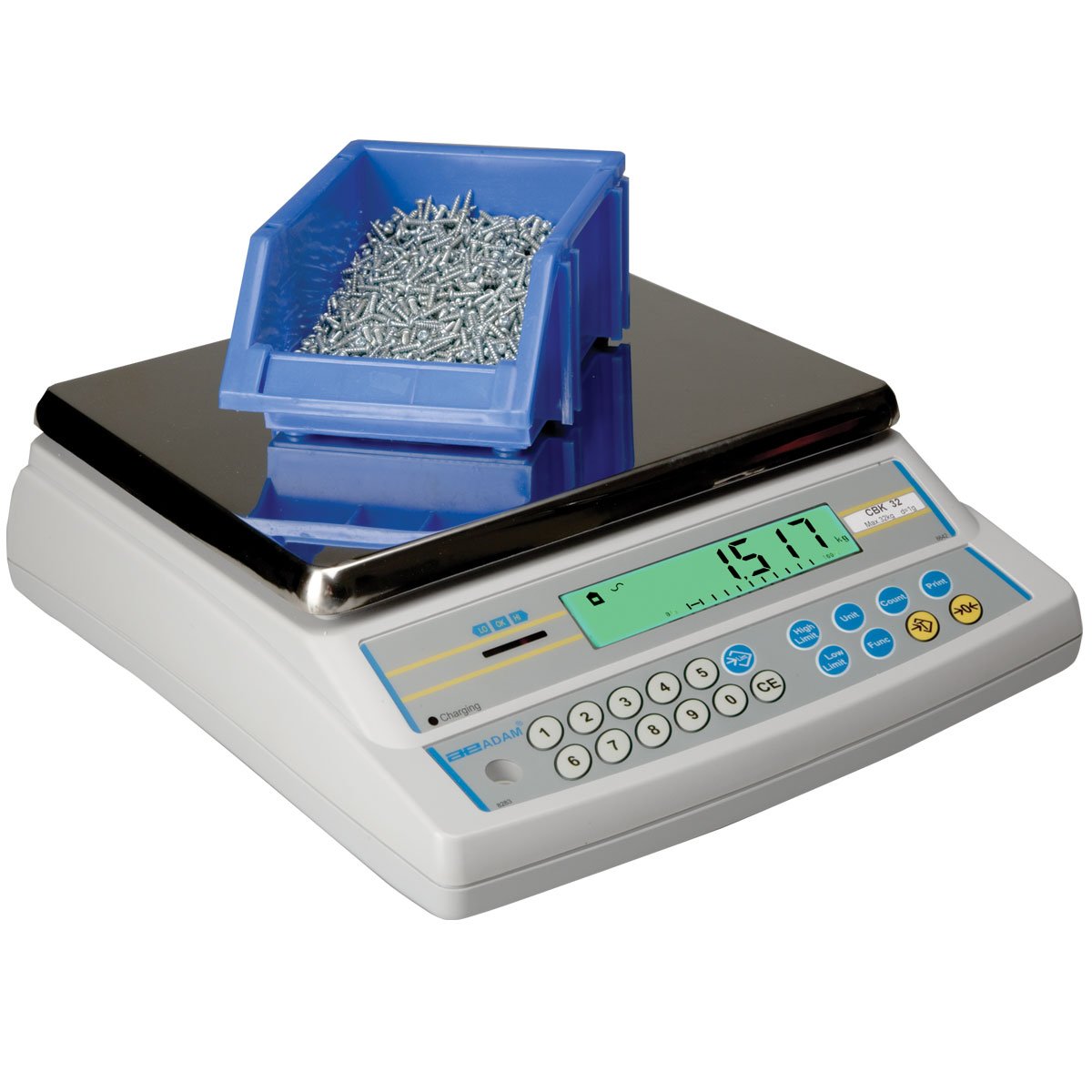 Adam Equipment CBK 8a Portable Bench Scale, 8lb/4kg Capacity, 0.0002lb/0.1g Readability
