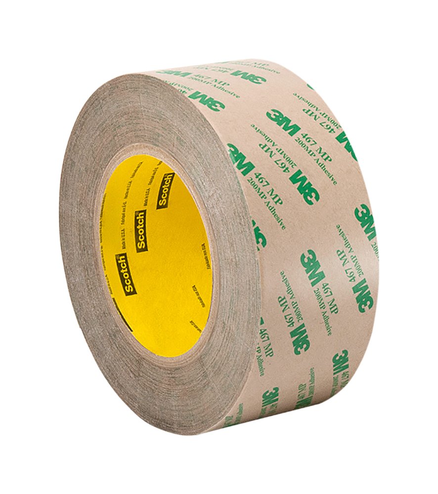 Tapecase 467 MP 3,2 cm X 54,9 m haute performance ruban adhésif transfert, Converti à partir de 3 m 467 MP, 3,2 cm X 54,9 m Rouleau