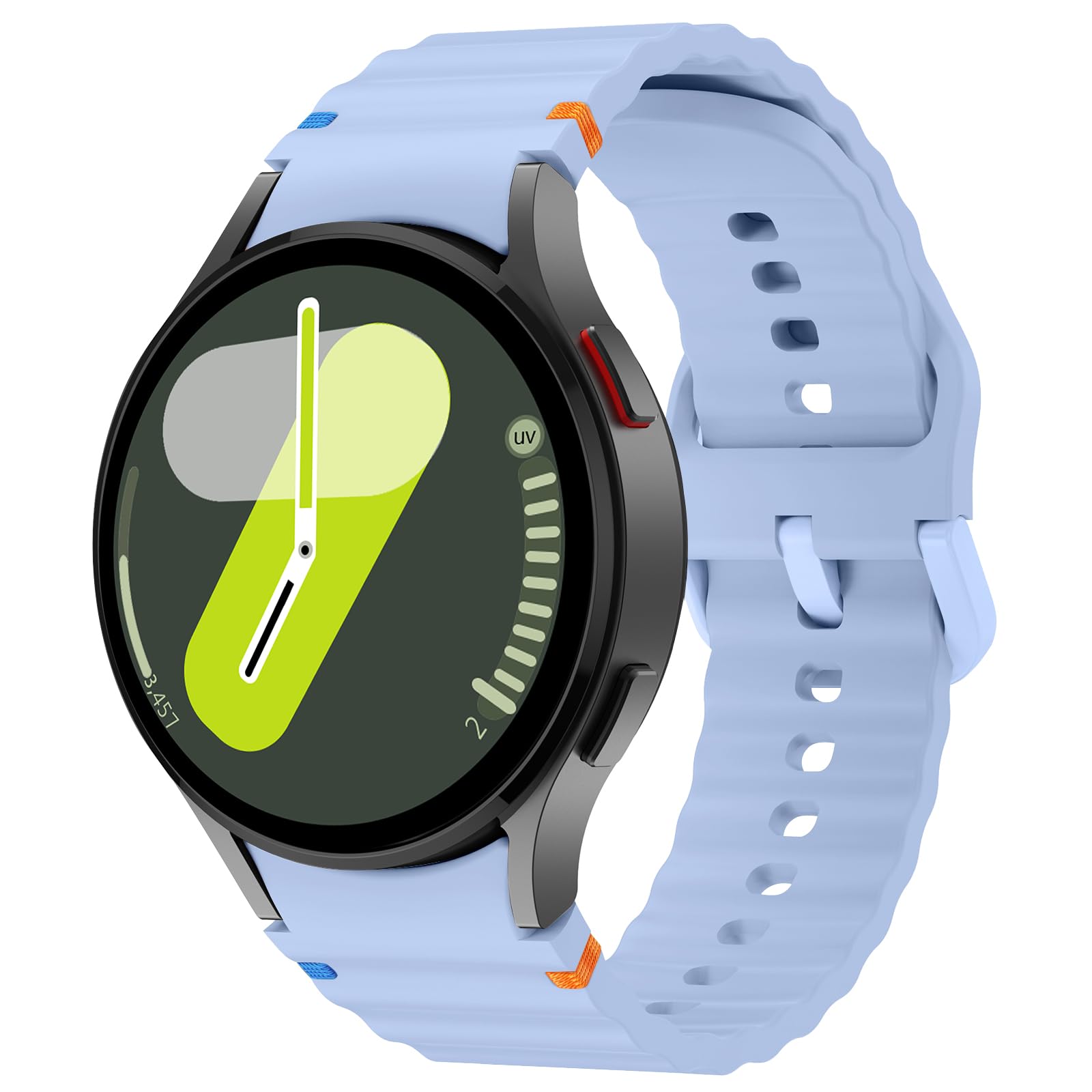 Tobfit Silicone Bands for Samsung Galaxy Watch 7 Strap 40mm 44mm Women Men, 20mm Adjustable Sports Replacement Strap for Galaxy Watch 7/FE/6/6 Classic/5/5 Pro/4/4 Classic-image-9