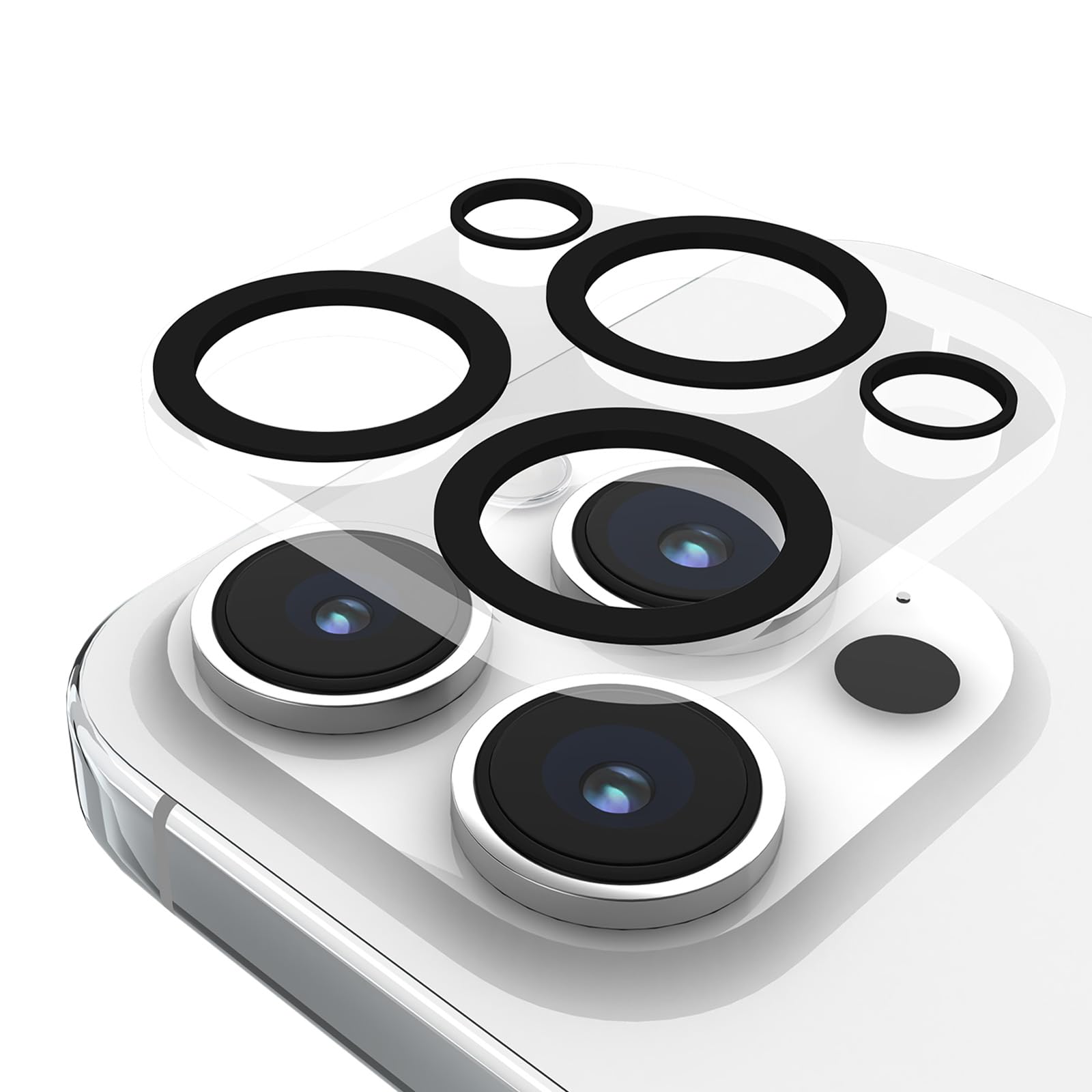 Case-Mate Camera Lens Protector for iPhone 15 Pro Max/iPhone 15 Pro - 9H Tempered Glass w/Durable Anti-Scratch, Anti-Shatt...