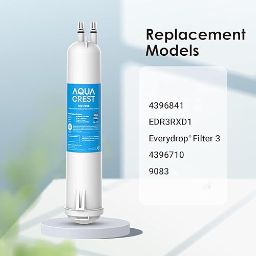 Miniatura 4 de AQUA CREST EDR3RXD1 Reemplazo para 4396841, Everydrop Filter 3, 4396710, Kenmore 46-9083, 46-9030, filtro de agua para refrigerador, 2 filtros
