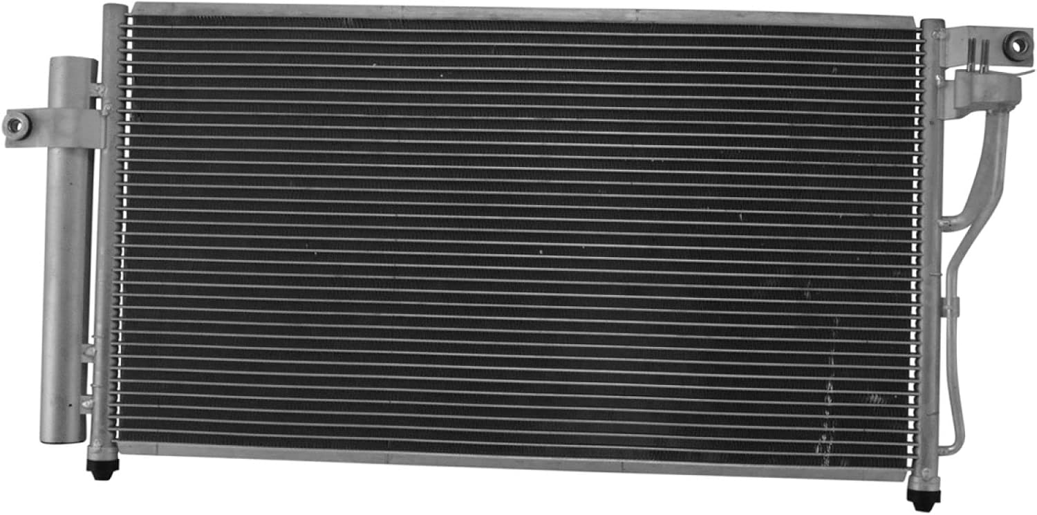 A/C Condenser and Receiver Drier Assembly Compatible with 2006-2011 Hyundai Accent